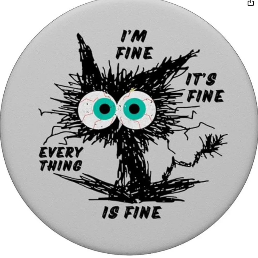 Funny Cat Lovers Pop-Up Socket Grip Standard